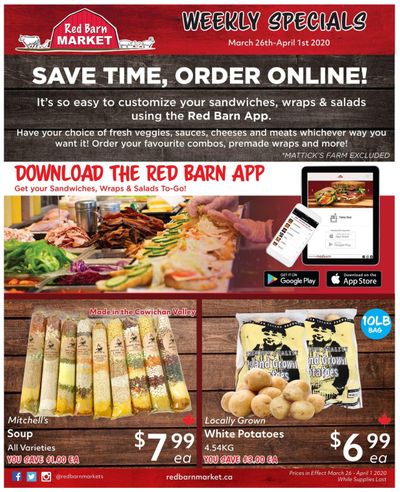 Red Barn Market Flyer March 26 to April 1