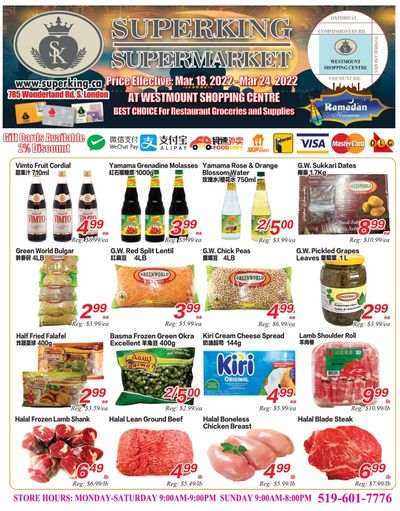 Superking Supermarket (London) Flyer March 18 to 24