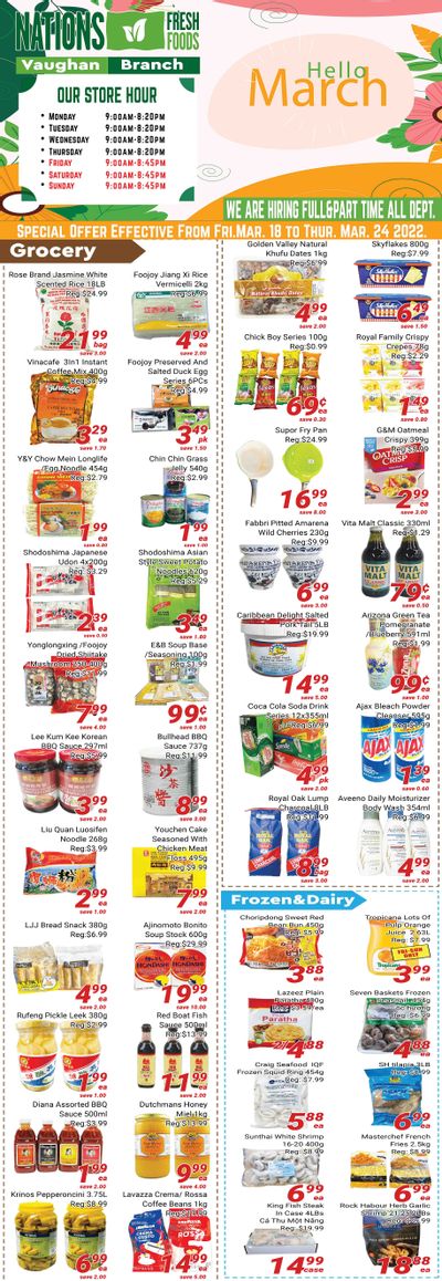 Nations Fresh Foods (Vaughan) Flyer March 18 to 24