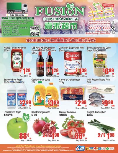 Fusion Supermarket Flyer March 18 to 24