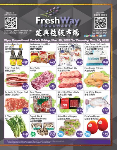 FreshWay Foodmart Flyer March 18 to 24