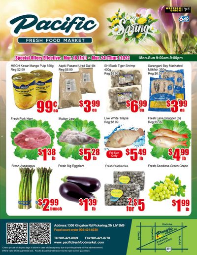Pacific Fresh Food Market (Pickering) Flyer March 18 to 24