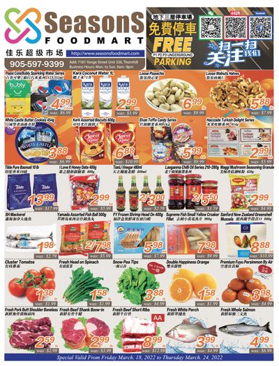 Seasons Food Mart (Thornhill) Flyer March 18 to 24