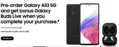 Samsung Canada Promotions: Get FREE Galaxy Buds with the Galaxy A53 5G or Galaxy Book2 Pro