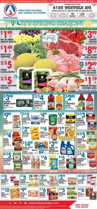 Associated Supermarkets (NY) Weekly Ad Flyer March 18 to March 25