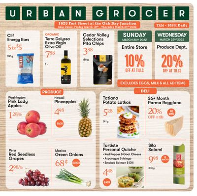 Urban Grocer Flyer March 18 to 24