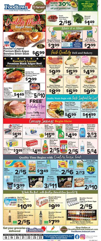 Foodtown (NJ, NY, PA) Weekly Ad Flyer March 18 to March 25