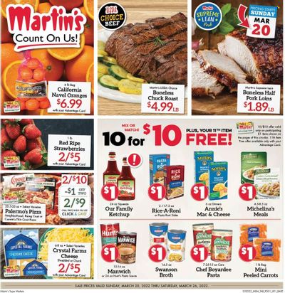 Martin’s (IN, MI) Weekly Ad Flyer March 18 to March 25
