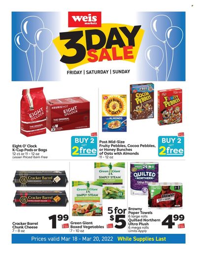 Weis (MD, NY, PA) Weekly Ad Flyer March 18 to March 25
