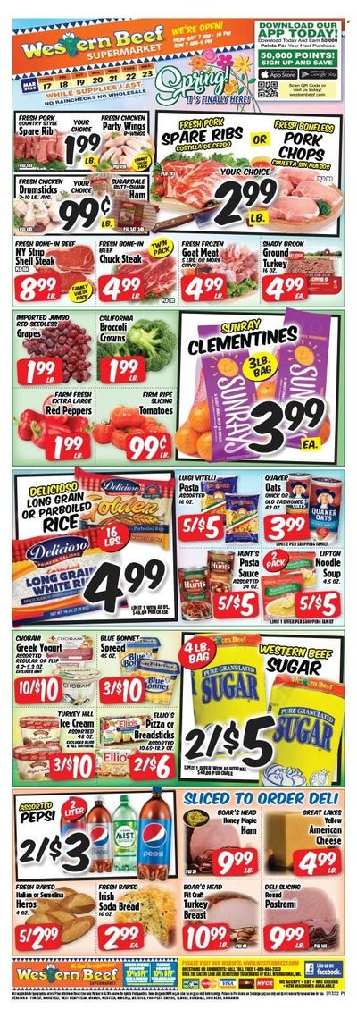 Western Beef (FL, NY) Weekly Ad Flyer March 18 to March 25
