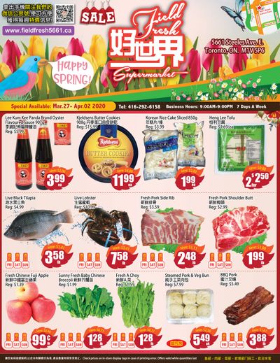 Field Fresh Supermarket Flyer March 27 to April 2