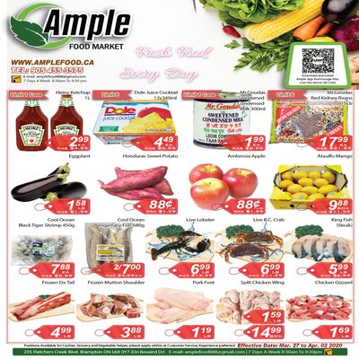 Ample Food Market Flyer March 27 to April 2
