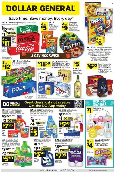 Dollar General Weekly Ad Flyer March 21 to March 28