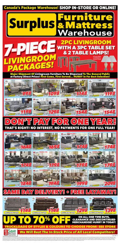 Surplus Furniture & Mattress Warehouse (Sydney) Flyer March 21 to April 3