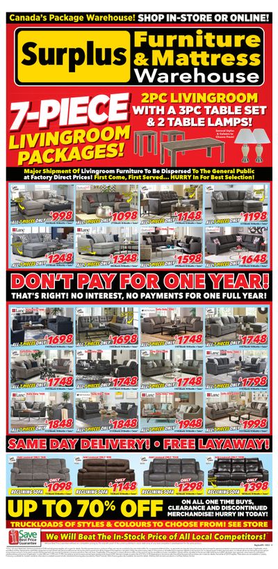 Surplus Furniture & Mattress Warehouse (Prince Albert) Flyer March 21 to April 3