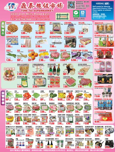 Tone Tai Supermarket Flyer March 27 to April 2