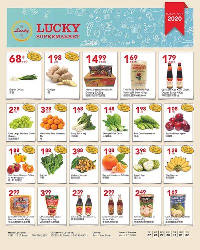 Lucky Supermarket (Edmonton) Flyer March 27 to April 2