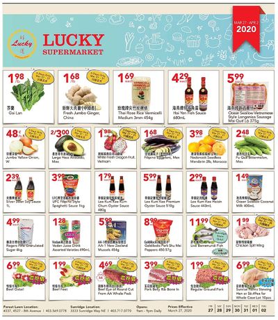 Lucky Supermarket (Calgary) Flyer March 27 to April 2