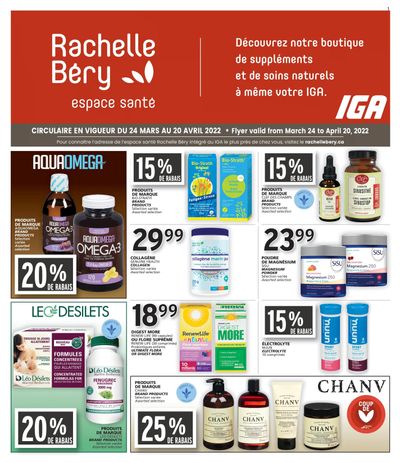 Rachelle Bery Health Flyer March 24 to April 20