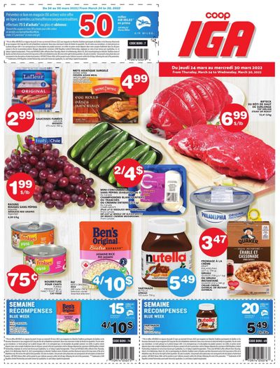 Coop IGA Flyer March 24 to 30