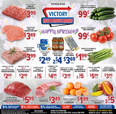Victory Meat Market Flyer March 22 to 26