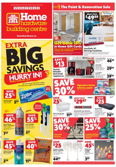 Home Hardware Building Centre (Atlantic) Flyer October 24 to 30