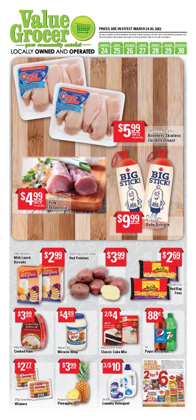 Value Grocer Flyer March 24 to 30