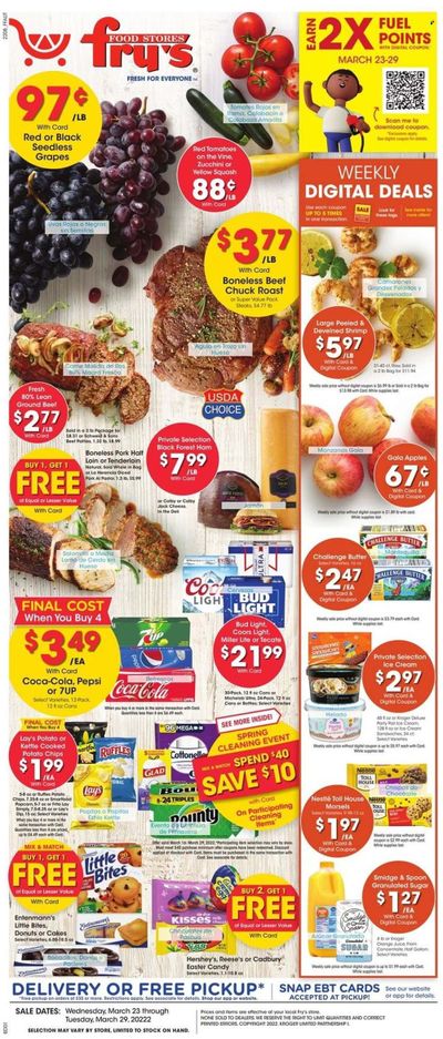 Fry’s (AZ) Weekly Ad Flyer March 23 to March 30 Fry’s (AZ) Weekly Ad Flyer March 23 to March 30