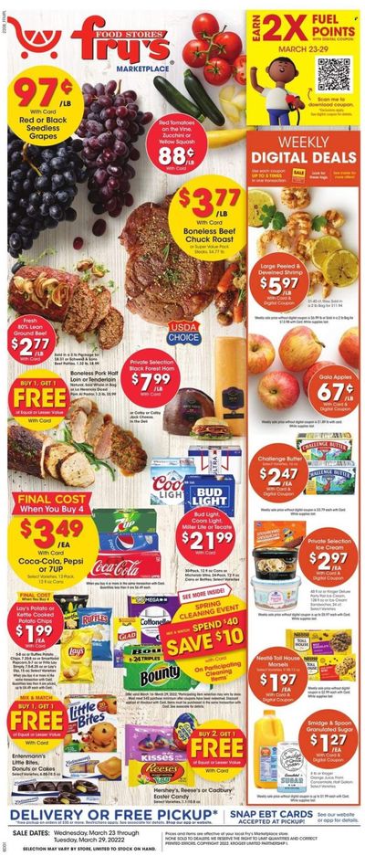 Fry’s (AZ) Weekly Ad Flyer March 23 to March 30