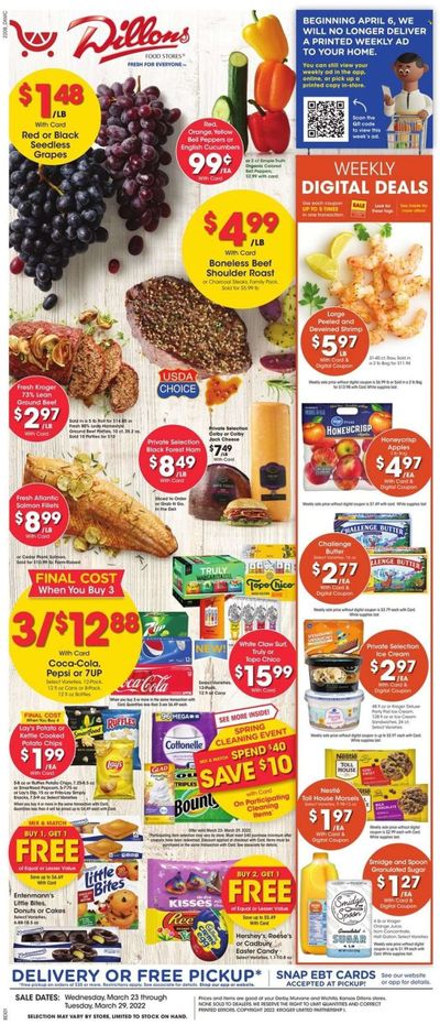 Dillons (KS) Weekly Ad Flyer March 23 to March 30