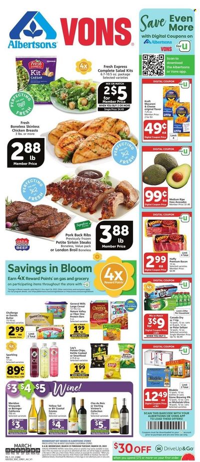 Vons (CA) Weekly Ad Flyer March 23 to March 30