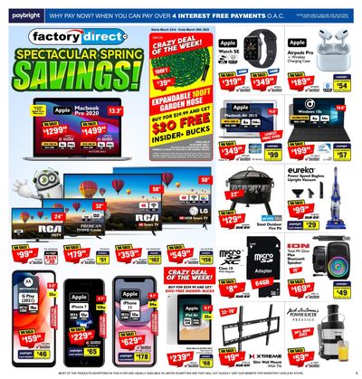 Factory Direct Flyer March 23 to 29