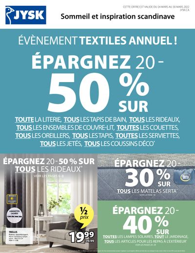 JYSK (QC) Flyer March 24 to 30