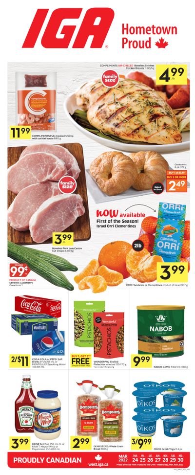 IGA (West) Flyer March 24 to 30