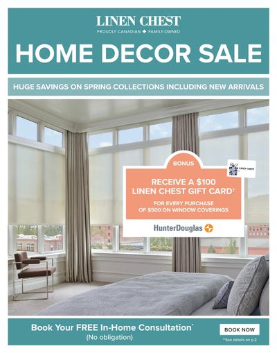 Linen Chest Home Decor Sale Flyer March 23 to April 17