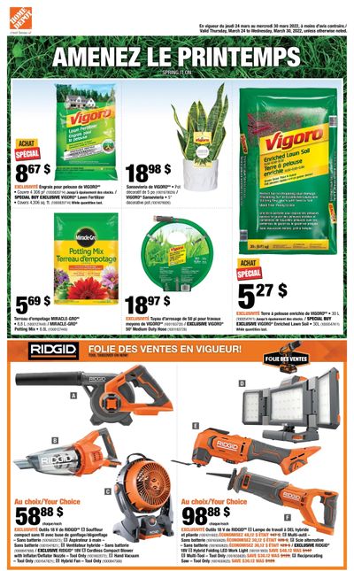 Home Depot (QC) Flyer March 24 to 30
