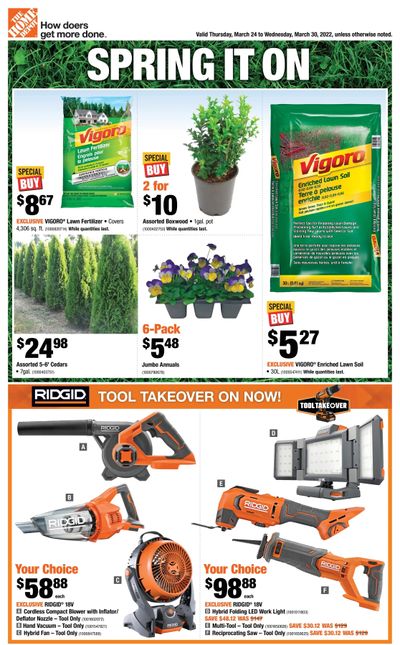 Home Depot (BC) Flyer March 24 to 30