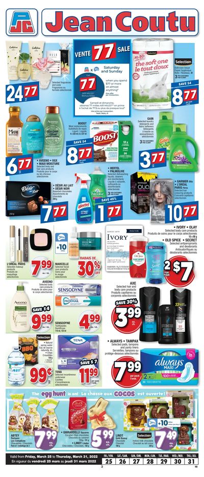 Jean Coutu (NB) Flyer March 25 to 31