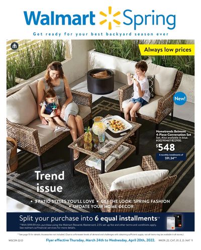 Walmart Spring Flyer March 24 to April 20