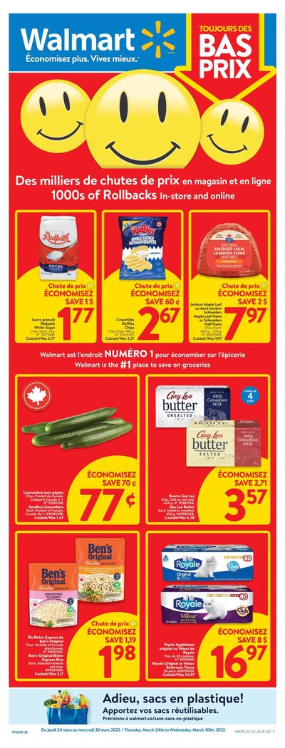Walmart (QC) Flyer March 24 to 30 Walmart (QC) Flyer March 24 to 30