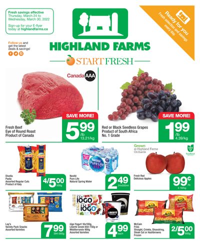 Highland Farms Flyer March 24 to 30