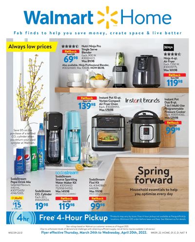 Walmart Home Flyer March 24 to April 20