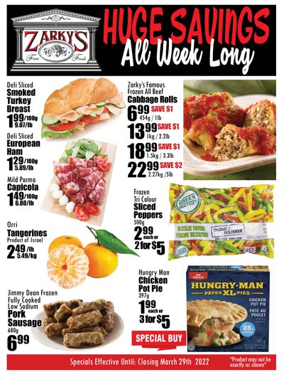Zarky's Flyer March 23 to 29