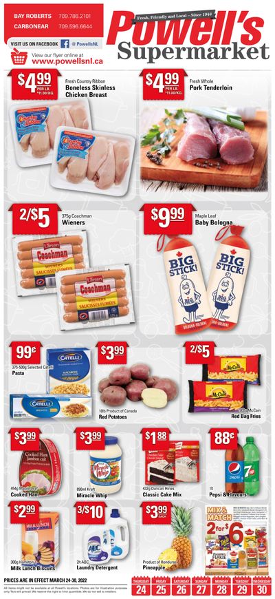 Powell's Supermarket Flyer March 24 to 30