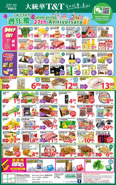 T&T Supermarket (Ottawa) Flyer March 27 to April 2