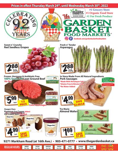The Garden Basket Flyer March 24 to 30
