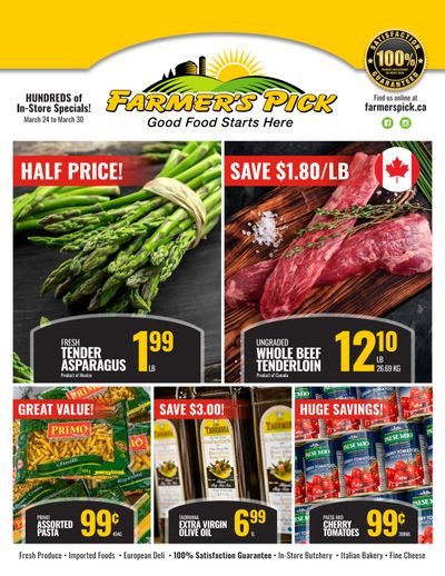 Farmer's Pick Flyer March 24 to 30