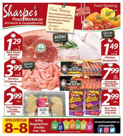 Sharpe's Food Market Flyer March 24 to 30