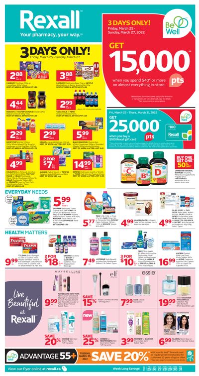 Rexall (West) Flyer March 25 to 31
