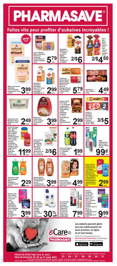 Pharmasave (NB) Flyer March 25 to 31
